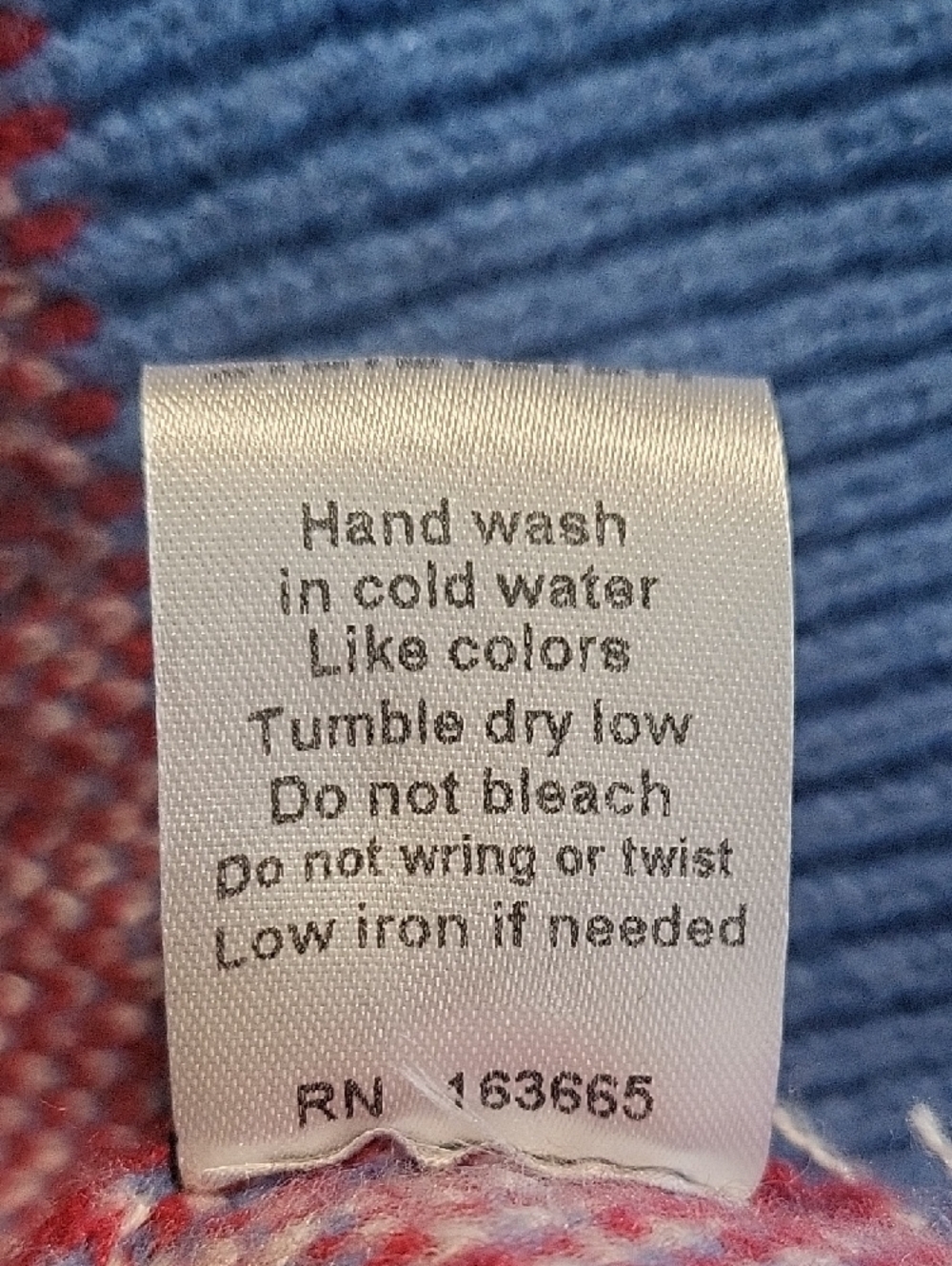 Women’s Was & Now Houndstooth Cardigan Sweater – Size Large | Red, White & Blue - Picture 10 of 10